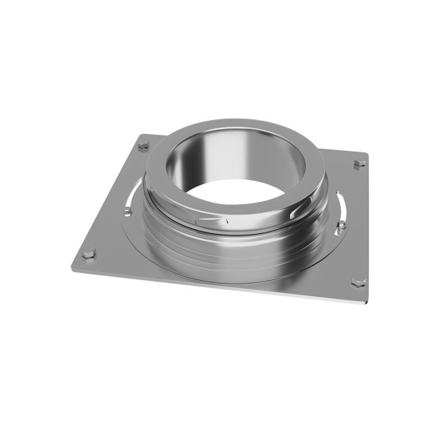 Edelstahlschornstein Verankerungsplatte ID 80-100-130-150-180-200MM