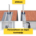 Rookkanaal │ kachelpijp dubbelwandig configureren voor binnen en buiten