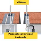 Rookkanaal │ kachelpijp dubbelwandig configureren voor binnen en buiten