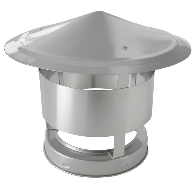 Regenkap met windbescherming Ø 130-150-180-200mm