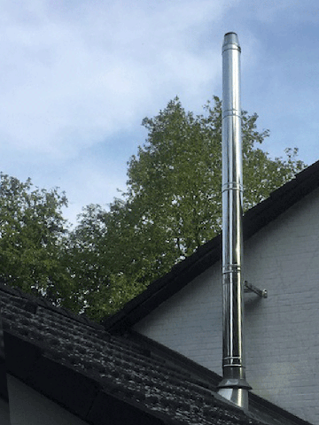 Dakdoorvoer met dakhelling